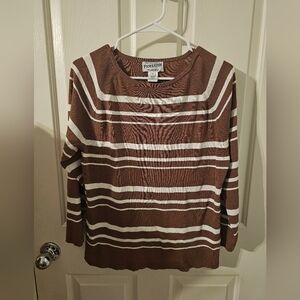 Pendleton Womens Striped Knit Shirt Size L